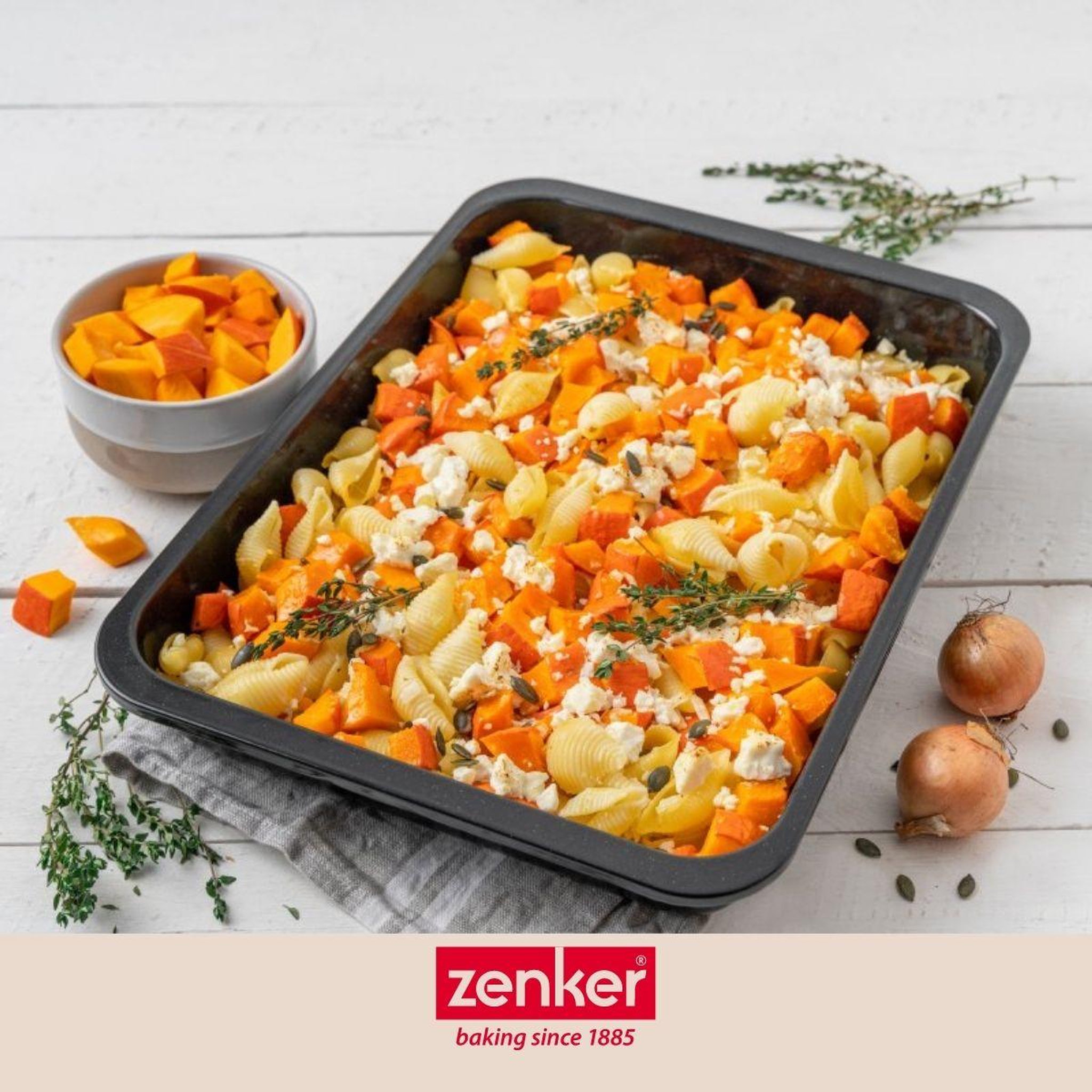 Voir la diapositive 5 : ZENKER Plat à four xxl rectangle 40 x 29 cm en acier émaillé zenker spécial cooking