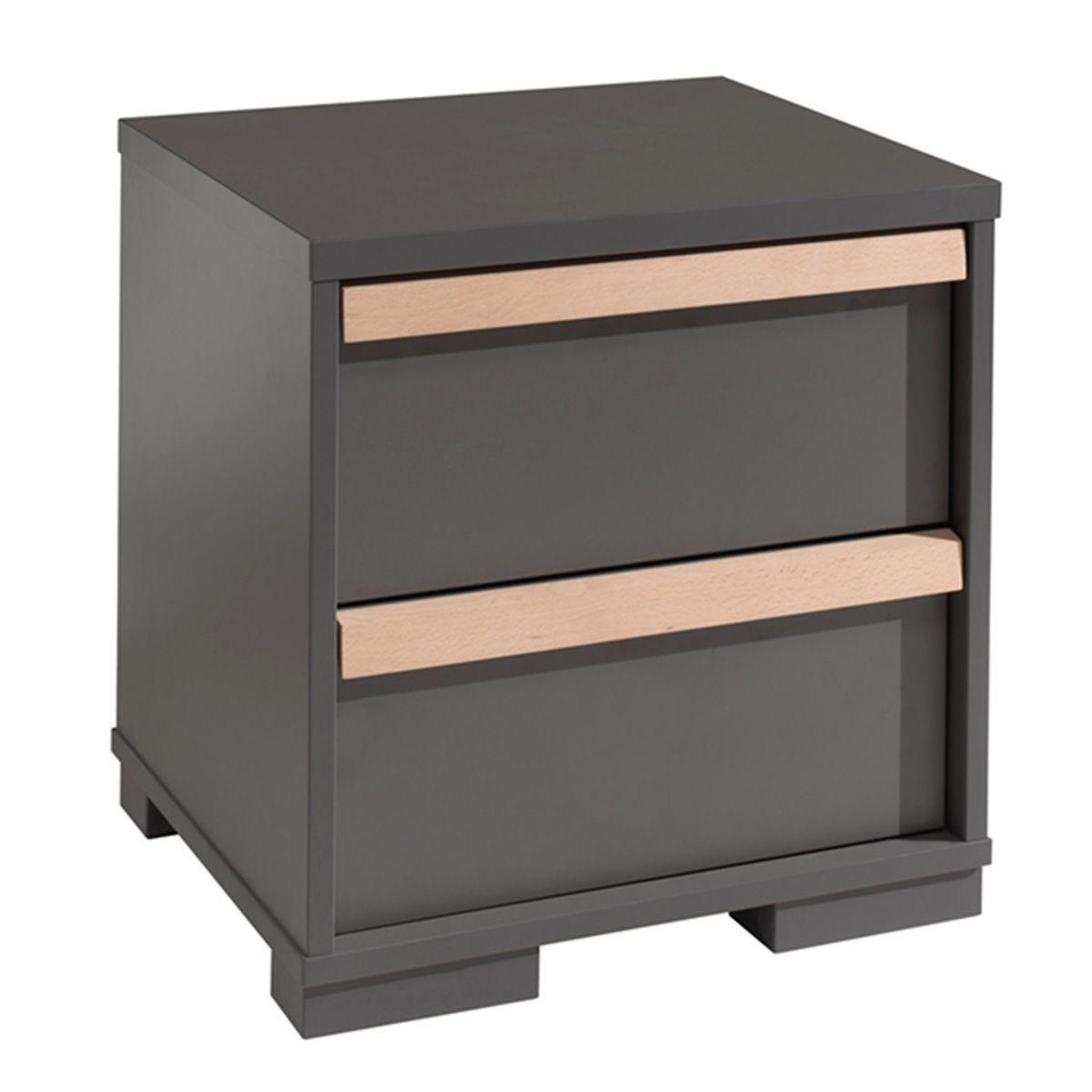 Voir la diapositive 3 : Paris Prix Pack - lit enfant, chevet & armoire  london  gris anthracite