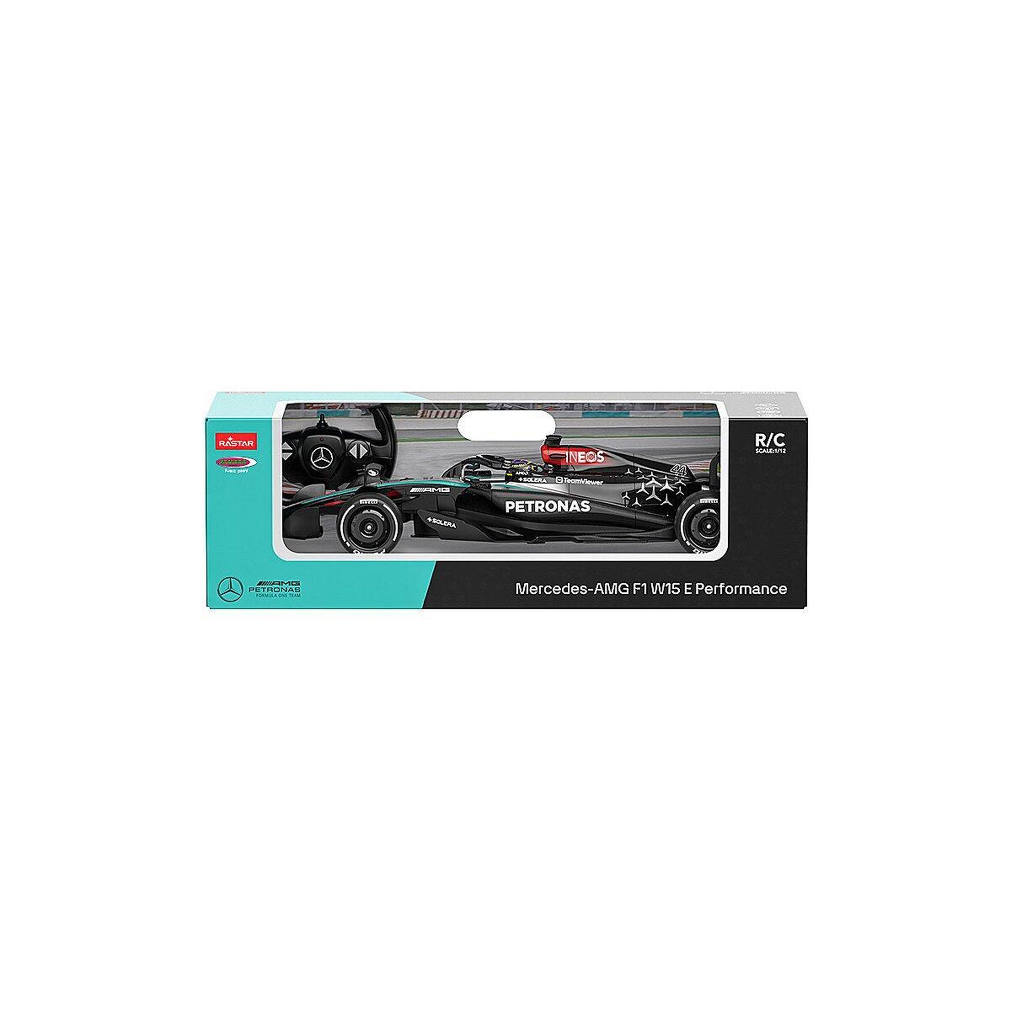 Voir la diapositive 3 : Jamara F1 Mercedes-AMG W15 1:12. noire télécommandée