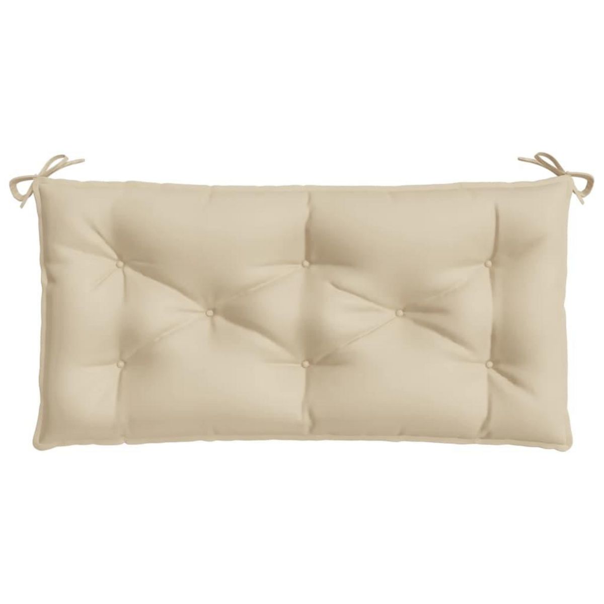 VIDAXL Coussin de banc de jardin beige 110x50x7 cm tissu oxford