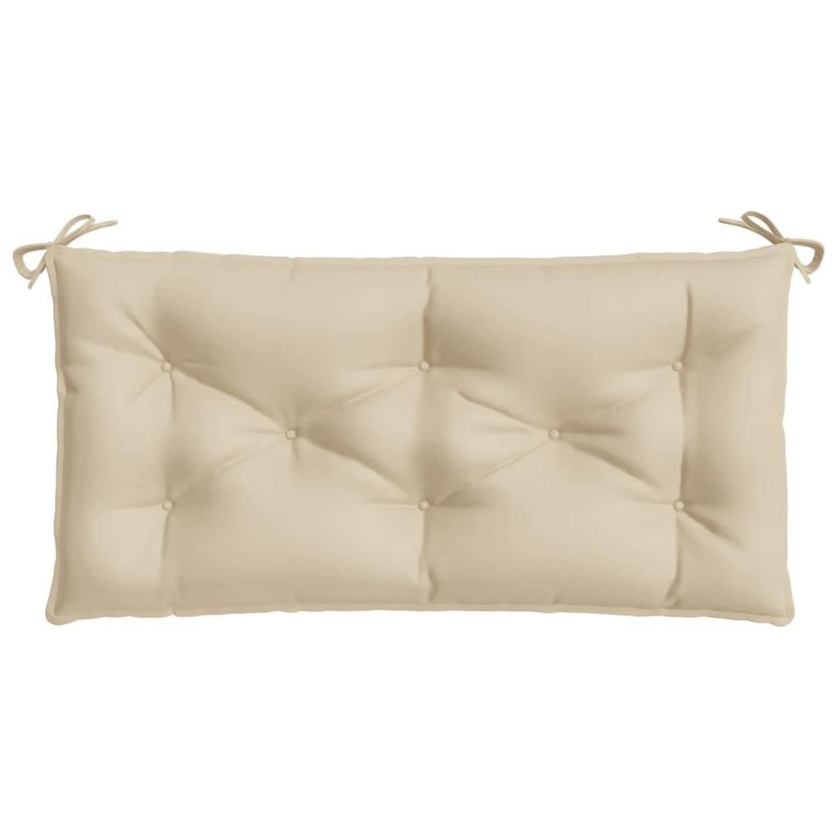 VIDAXL Coussin de banc de jardin beige 110x50x7 cm tissu oxford