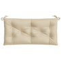 Voir la diapositive 4 : VIDAXL Coussin de banc de jardin beige 110x50x7 cm tissu oxford