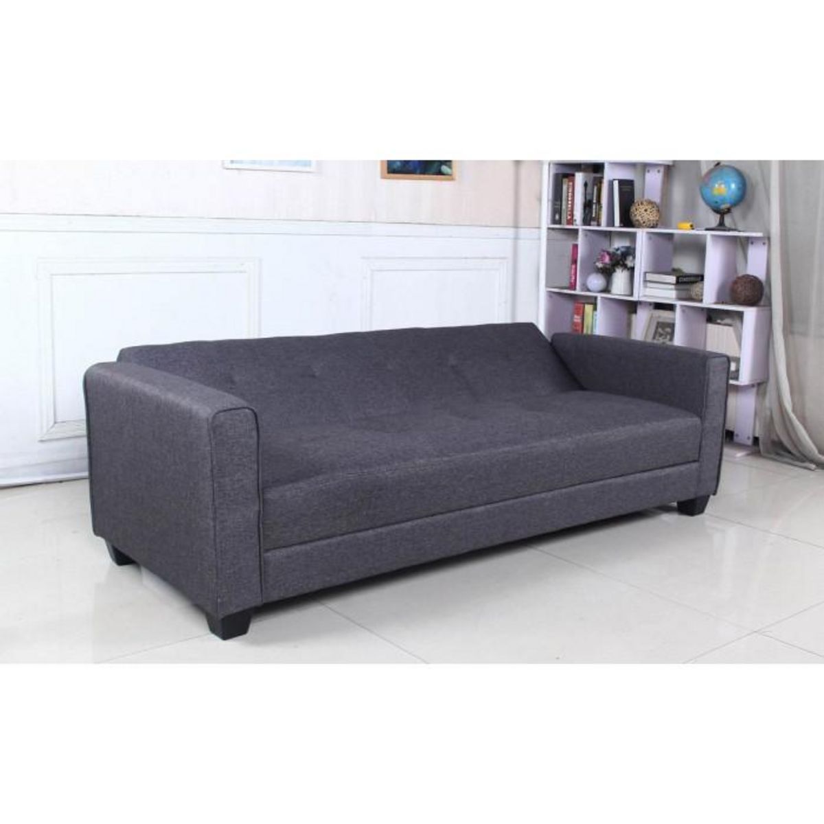 Paris Prix Canapé Convertible 3 Places  Tosello  200cm Gris