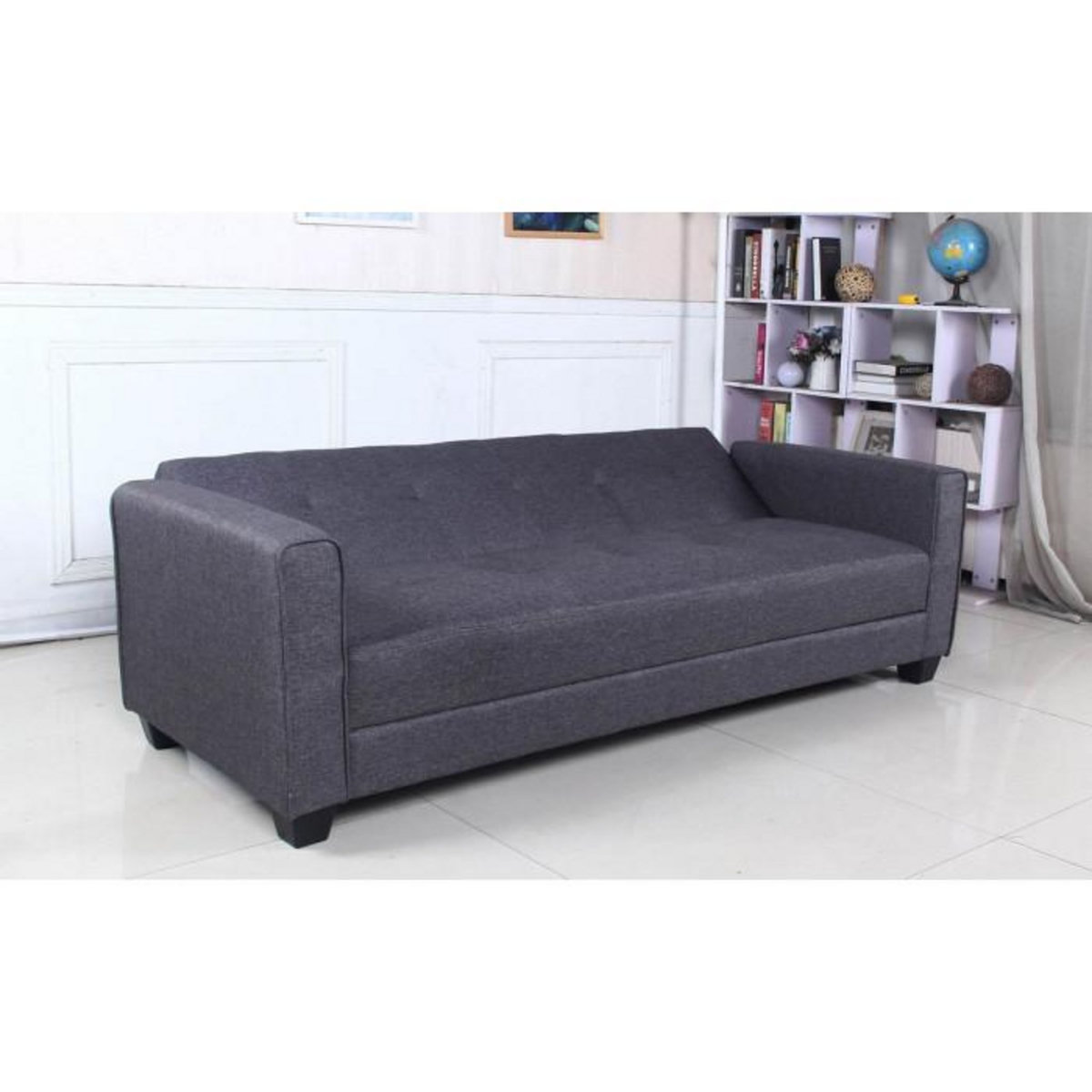 Paris Prix Canapé Convertible 3 Places  Tosello  200cm Gris