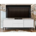 BEST MOBILIER Girona - meuble tv - blanc - 2 portes et 2 tiroirs - 174 cm. Coloris disponibles : Blanc
