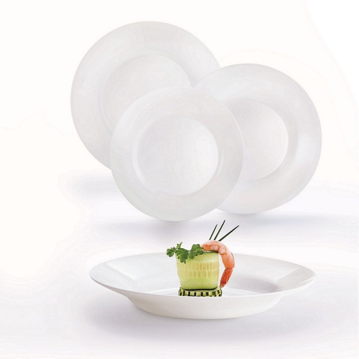 LUMINARC Service d'assiettes de 18 pièces AMELIE 