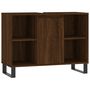 Voir la diapositive 2 : VIDAXL Armoire salle de bain chene marron 80x33x60cm bois d'ingenierie