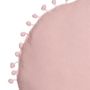 Voir la diapositive 2 : Paris Prix Coussin Déco Enfant  Pompons  39cm Rose