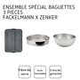 Voir la diapositive 4 : ZENKER Ensemble 3 ustensiles spécial baguette Zenker x Fackelmann
