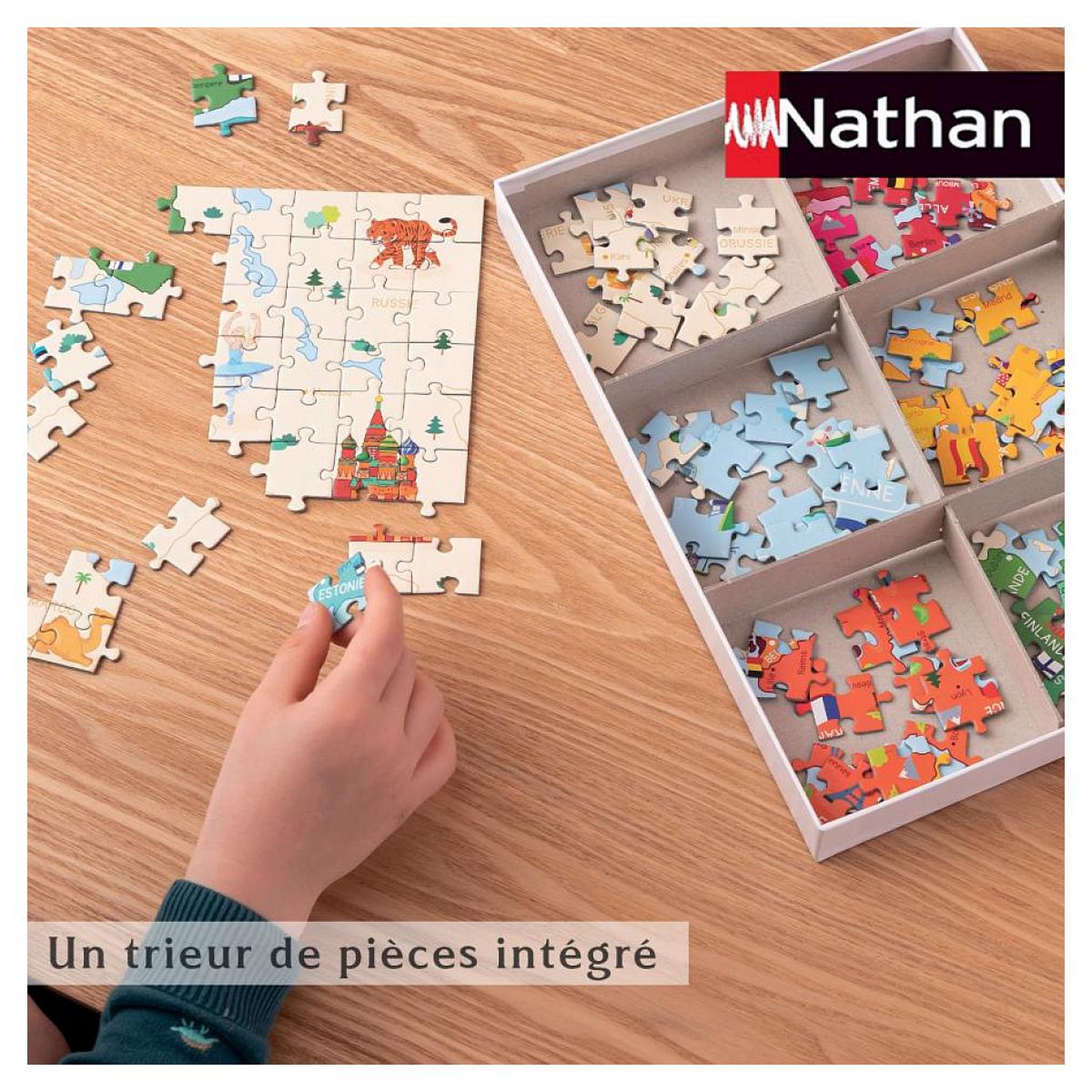 Voir la diapositive 5 : Nathan Puzzle 250p carte d'europe