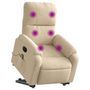 Voir la diapositive 3 : VIDAXL Fauteuil inclinable de massage electrique creme