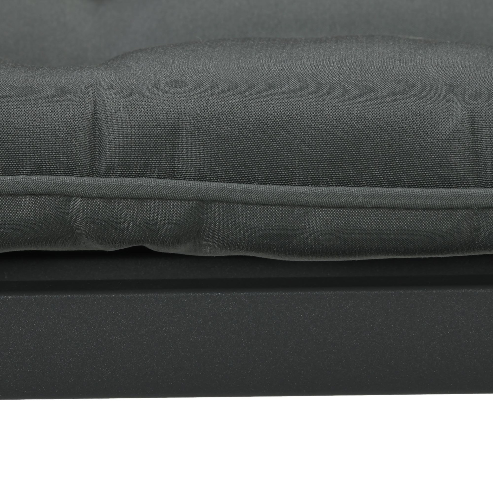 Voir la diapositive 5 : OUTSUNNY Lot de 4 coussins de chaises de jardin polyester gris foncé