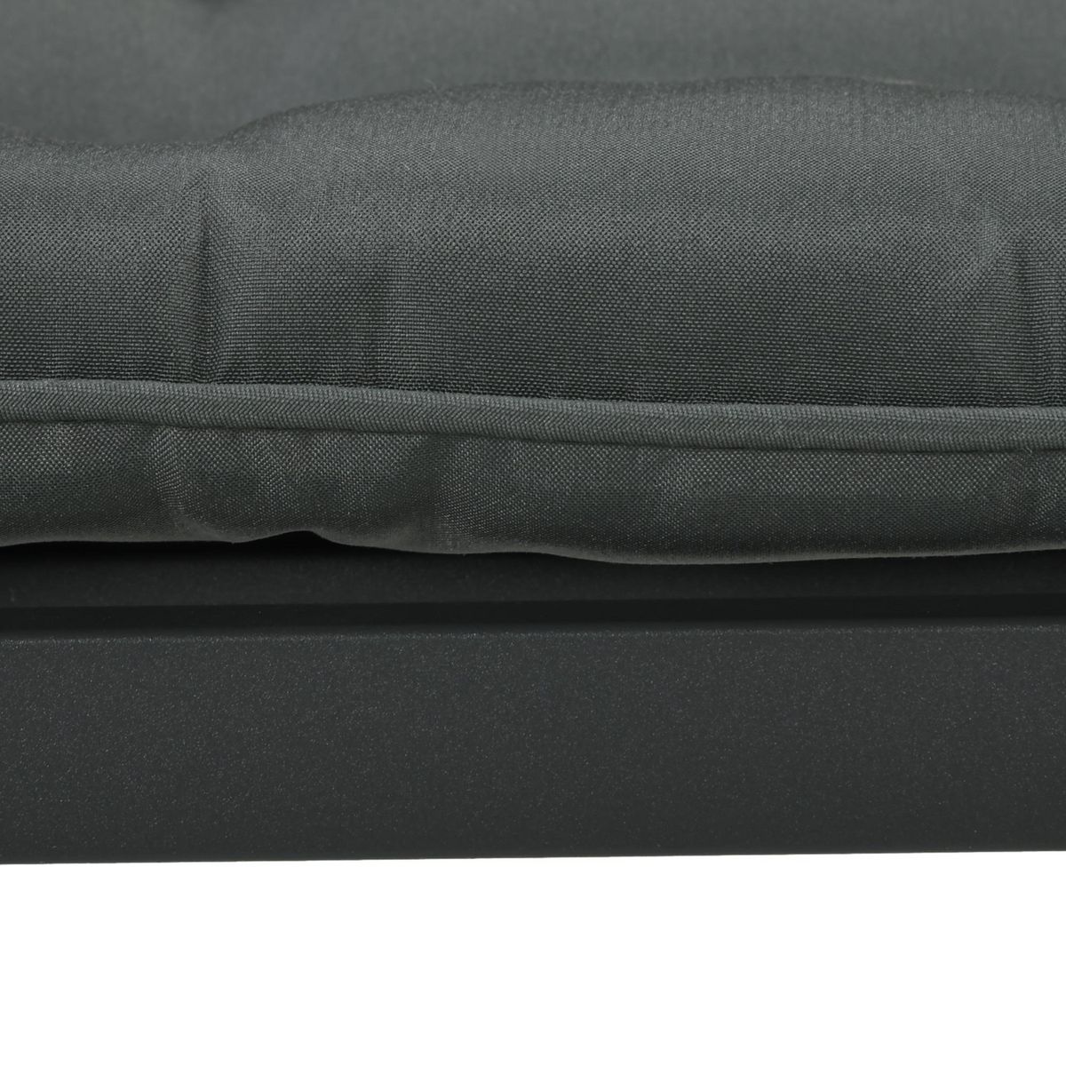 OUTSUNNY Lot de 4 coussins de chaises de jardin polyester gris foncé