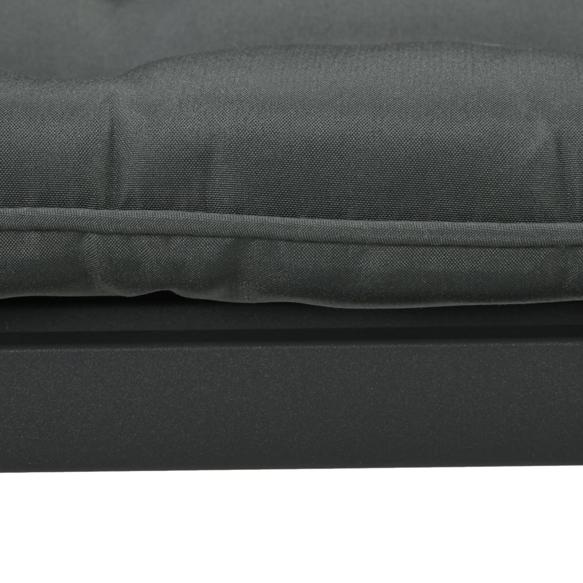 OUTSUNNY Lot de 4 coussins de chaises de jardin polyester gris foncé