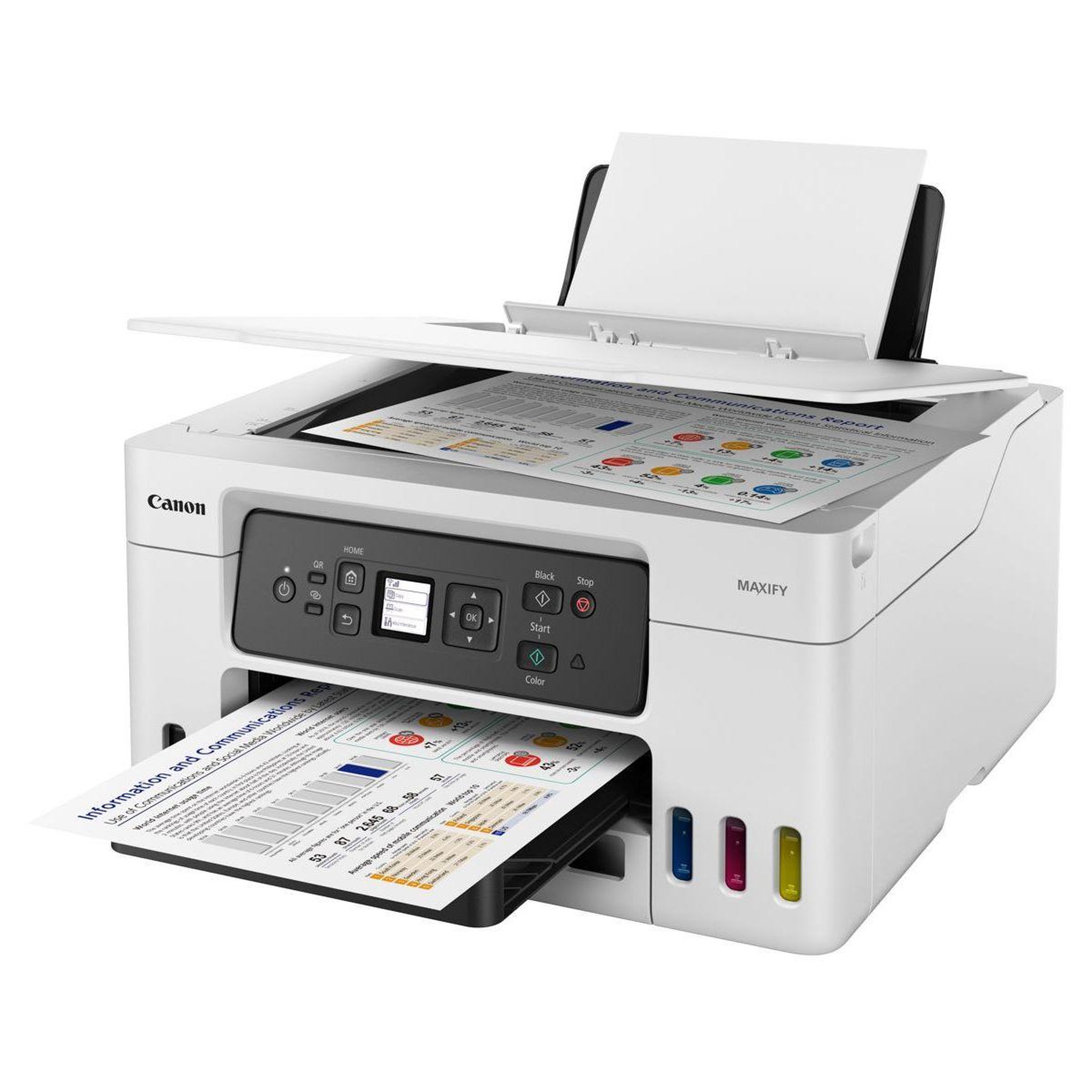 Voir la diapositive 3 : Canon Imprimante jet d'encre MegaTank Gx 3050