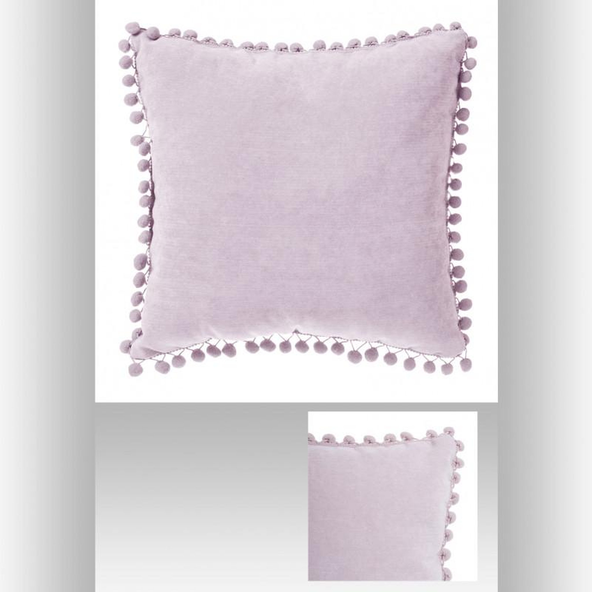 Voir la diapositive 5 : ATMOSPHERA Coussin pompons 40 x 40 cm Atmosphera