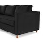 Voir la diapositive 5 : LISA DESIGN Jake - canapé déhoussable d'angle gauche 5 places en velours