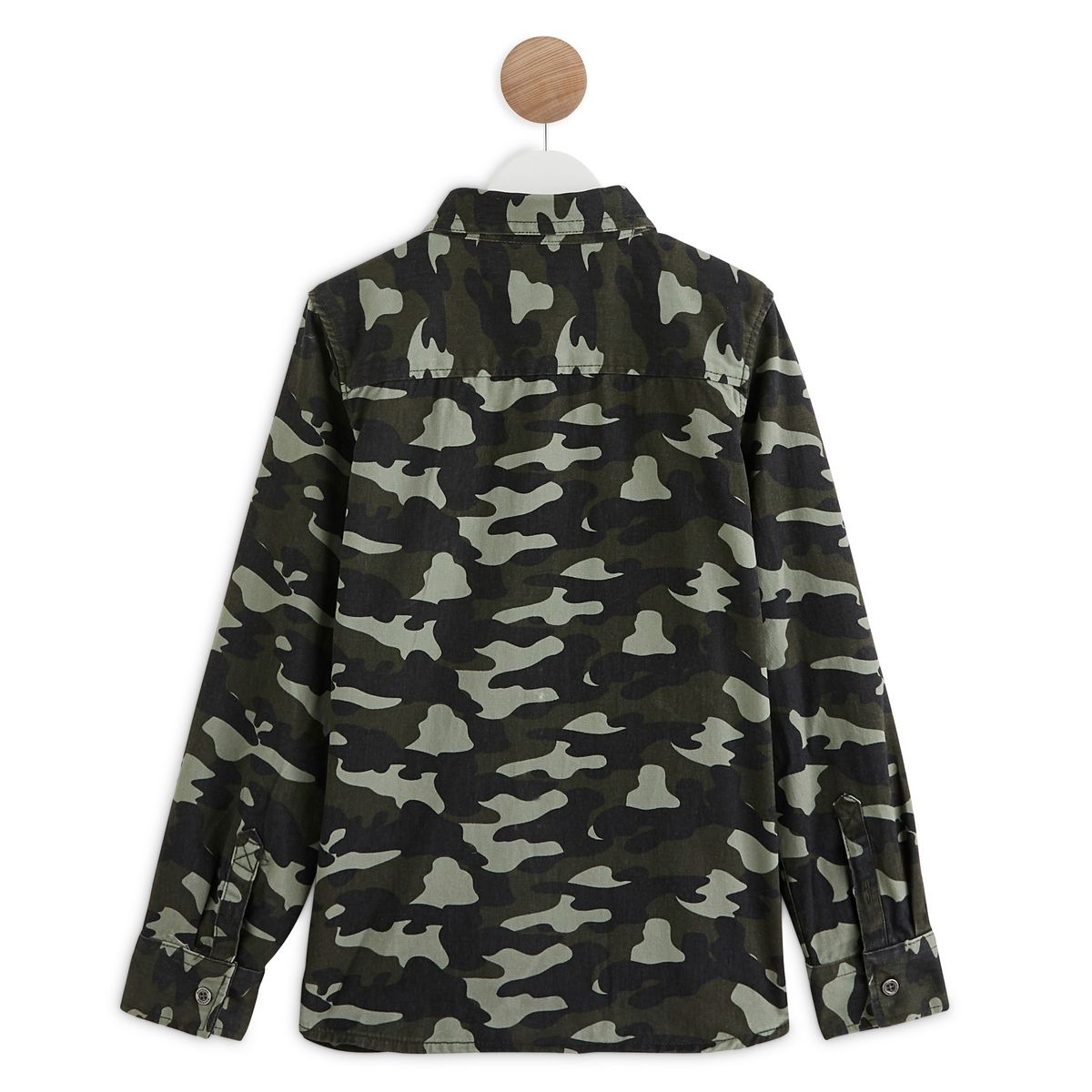 IN EXTENSO Ensemble chemise camouflage + t-shirt manches longues garçon