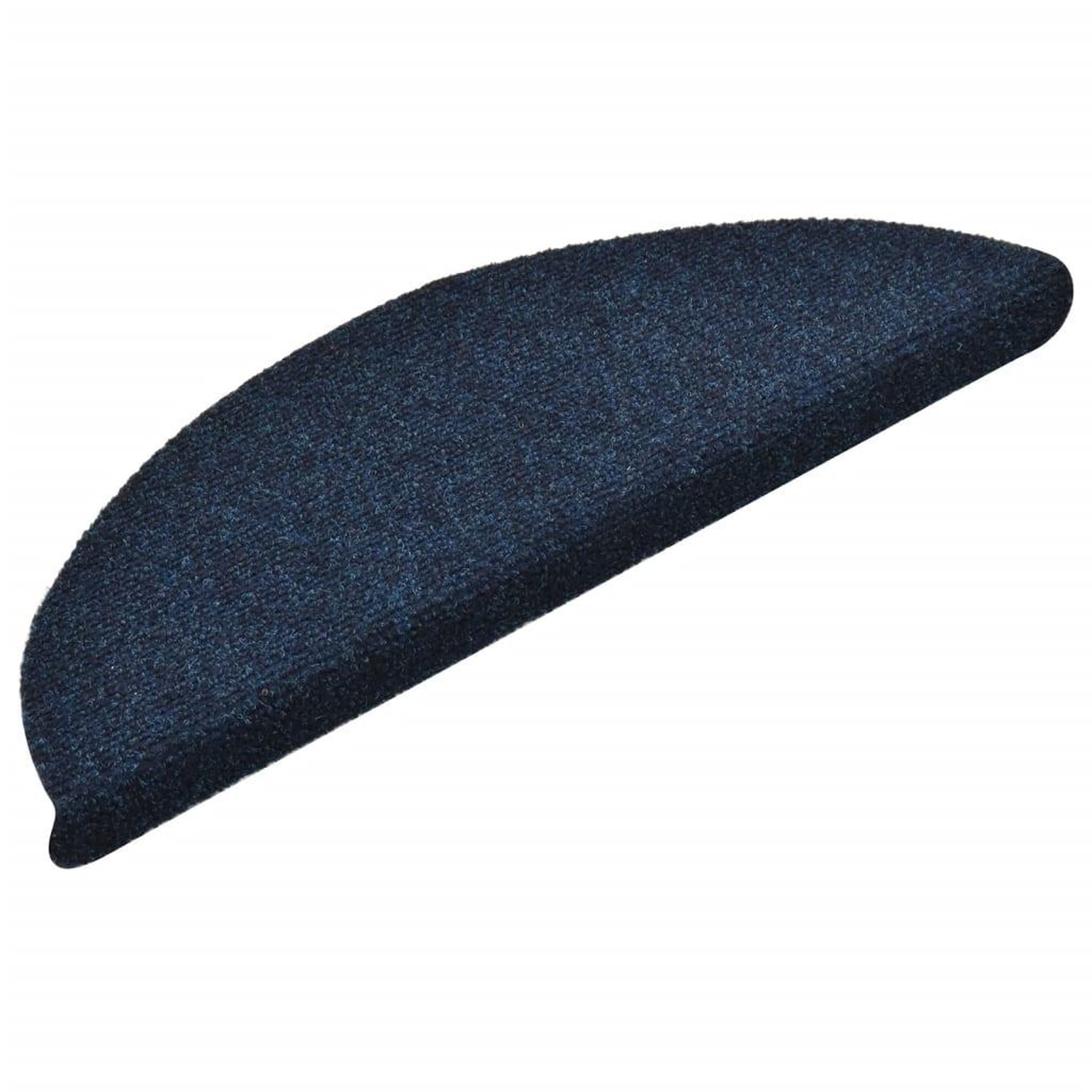 Voir la diapositive 3 : VIDAXL Tapis d'escalier autocollants 15 pcs Bleu 56x17x3 cm Aiguillete