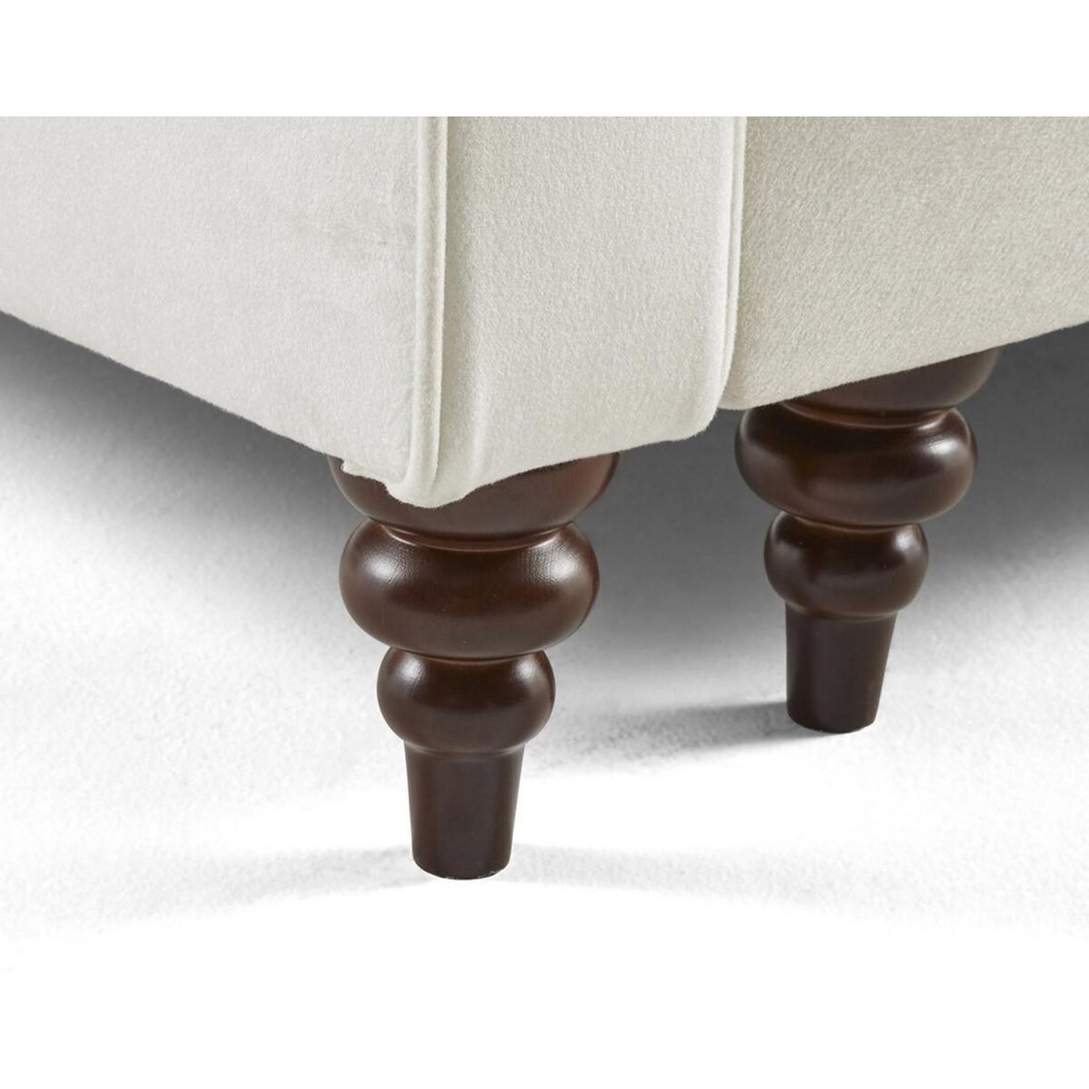 BEST MOBILIER Flamingo - canapé droit 3 places convertible en velours