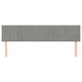 Voir la diapositive 3 : VIDAXL Tetes de lit 2 pcs Gris clair 80x5x78/88 cm Velours