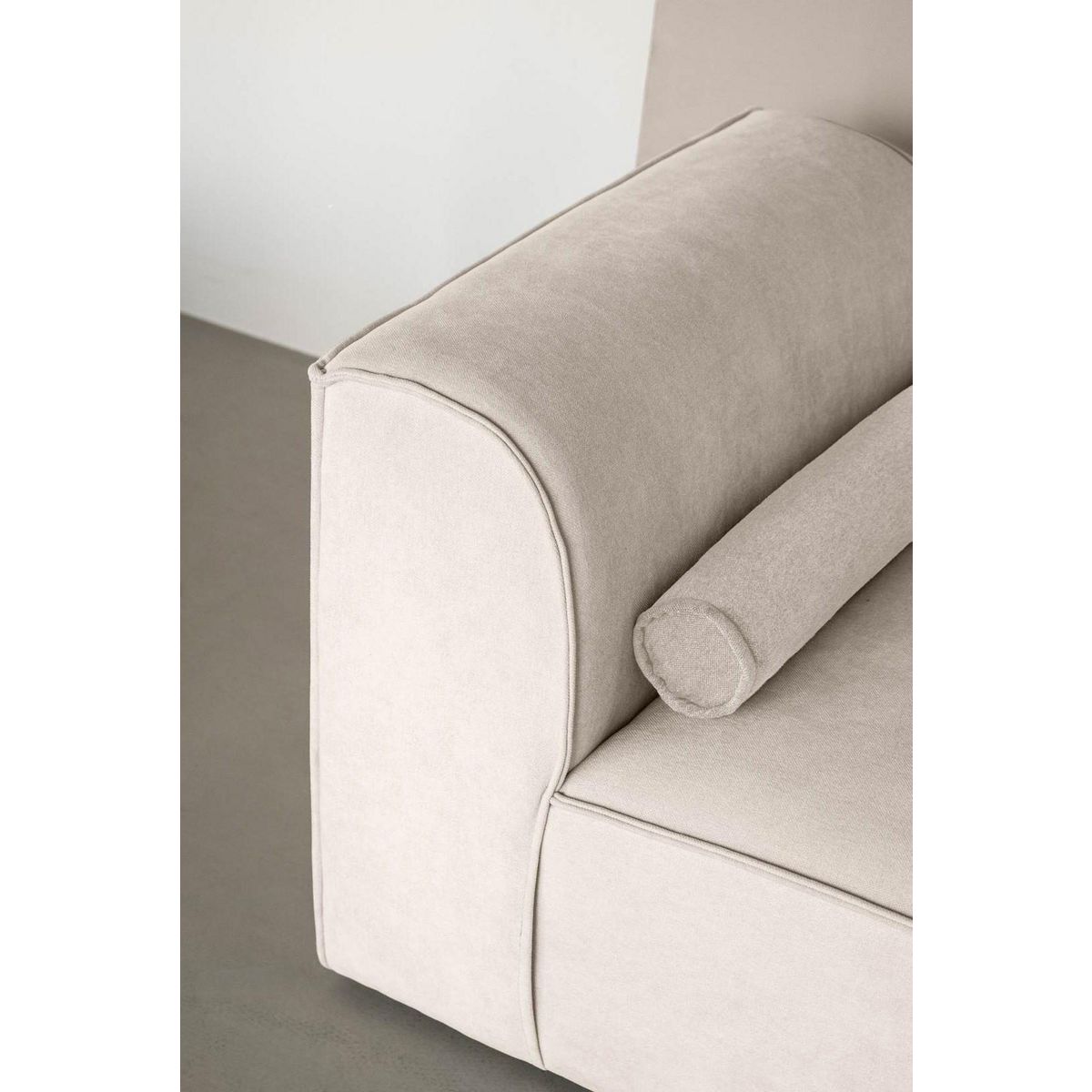 BEST MOBILIER Felix - module d'assise gauche en tissu texturé