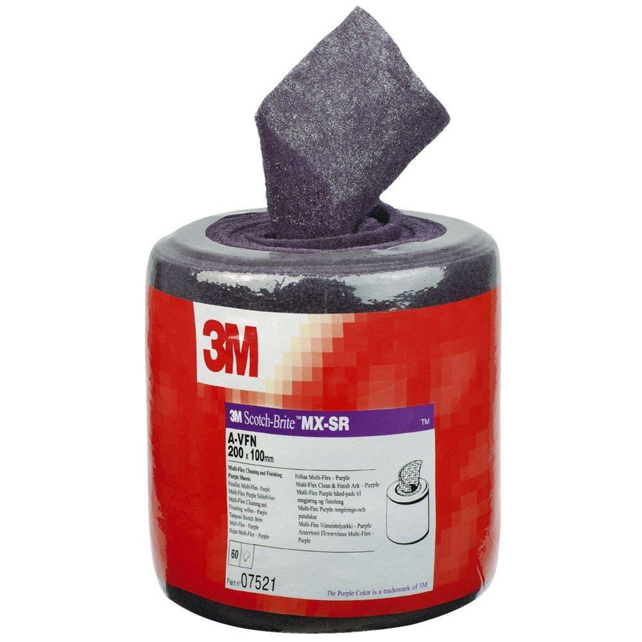 3M Rouleau abrasif scotch-brit mx-sr 200x6000mm grain a très fin purple