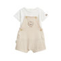 Voir la diapositive 1 : Petit Béguin Ensemble salopette bébé et t-shirt Auguste