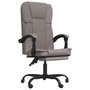 Voir la diapositive 2 : VIDAXL Fauteuil inclinable de bureau Taupe Tissu