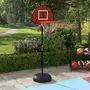 HOMCOM Support panier de basket-ball jeu de 6 fléchettes magnétiques 2 en 1