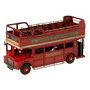 Voir la diapositive 1 : Paris Prix Bus Déco en Métal  Antique  32cm Rouge
