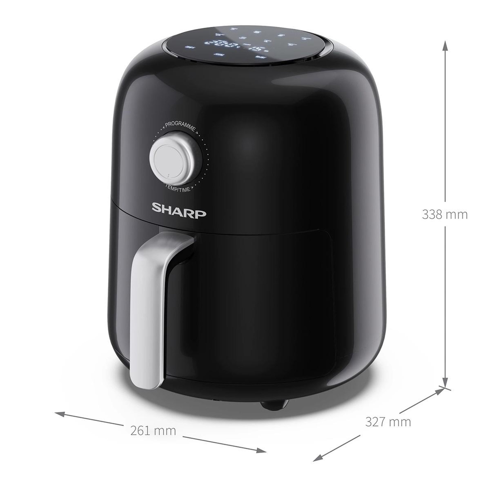 Voir la diapositive 3 : Sharp Friteuse sans huile 4l 1300w noir - AF-GS404AE-B