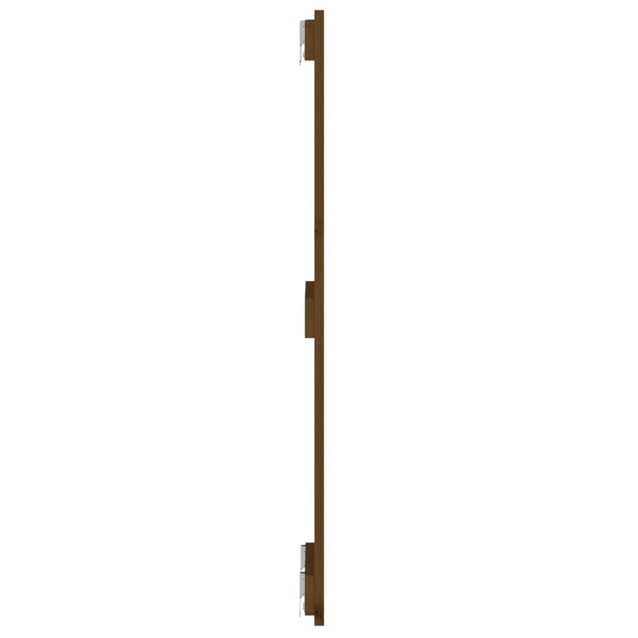 Voir la diapositive 5 : VIDAXL Tete de lit murale Marron miel 82,5x3x90 cm Bois massif de pin
