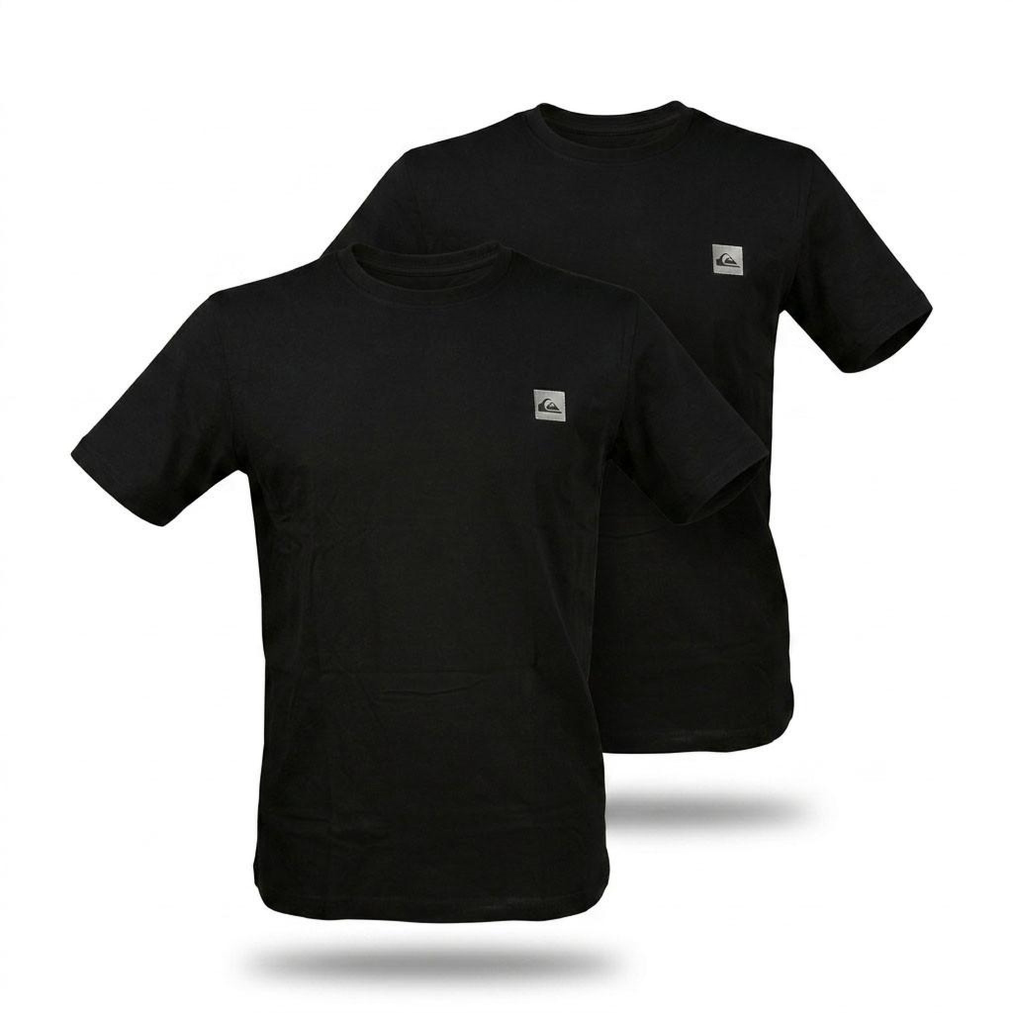 Voir la diapositive 3 : QUIKSILVER Quiksilver Pack de 2 T Shirts Homme 100% Coton Col Rond ou Col V