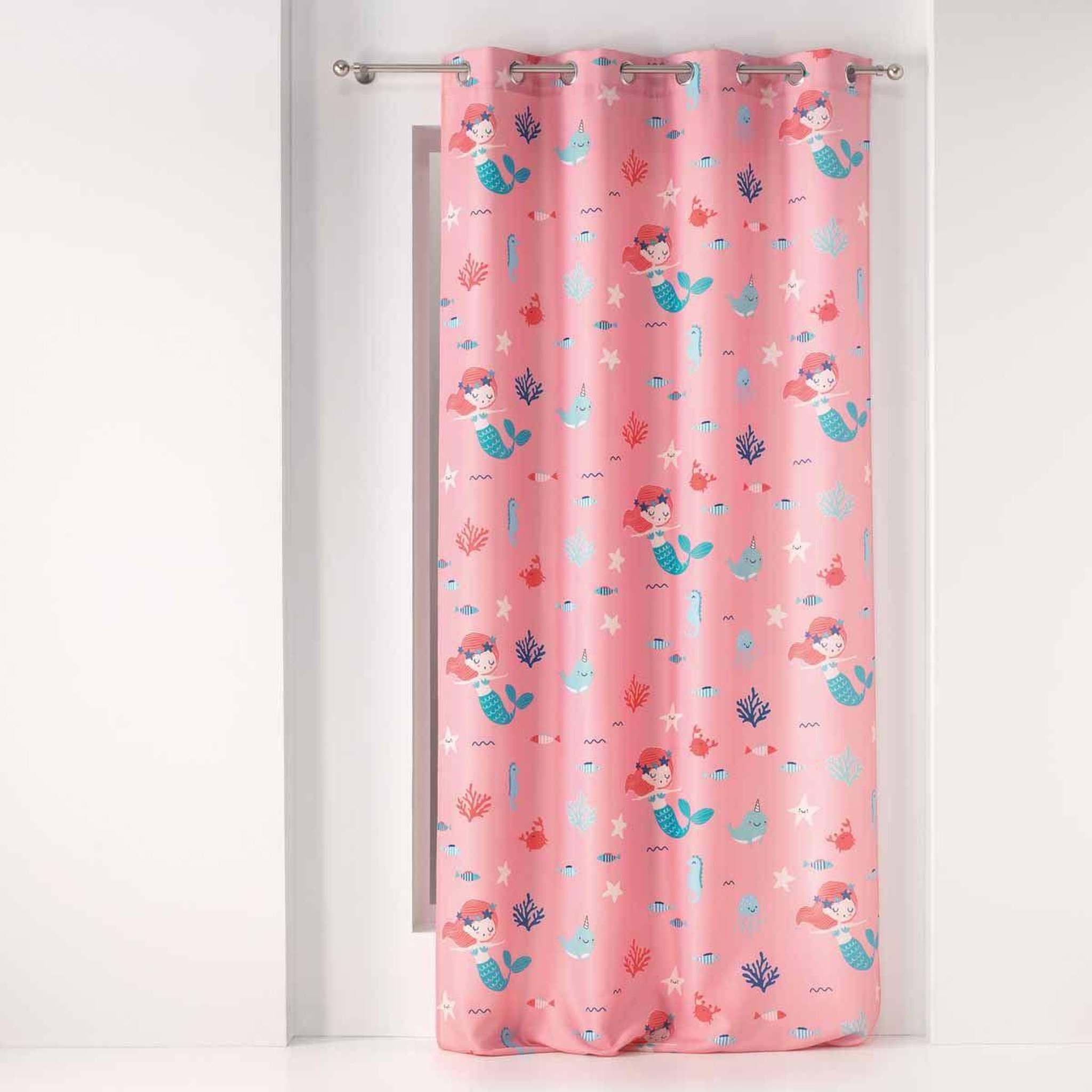 Douceur d'Intérieur Rideau à Œillets  Petite Sirena  140x260cm Rose