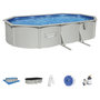 Voir la diapositive 7 : BESTWAY Piscine hors sol acier ovale - 6,10x 3,60 x H 1,20 m -  HYDRIUM