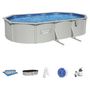Voir la diapositive 7 : BESTWAY Piscine hors sol acier ovale - 6,10x 3,60 x H 1,20 m -  HYDRIUM