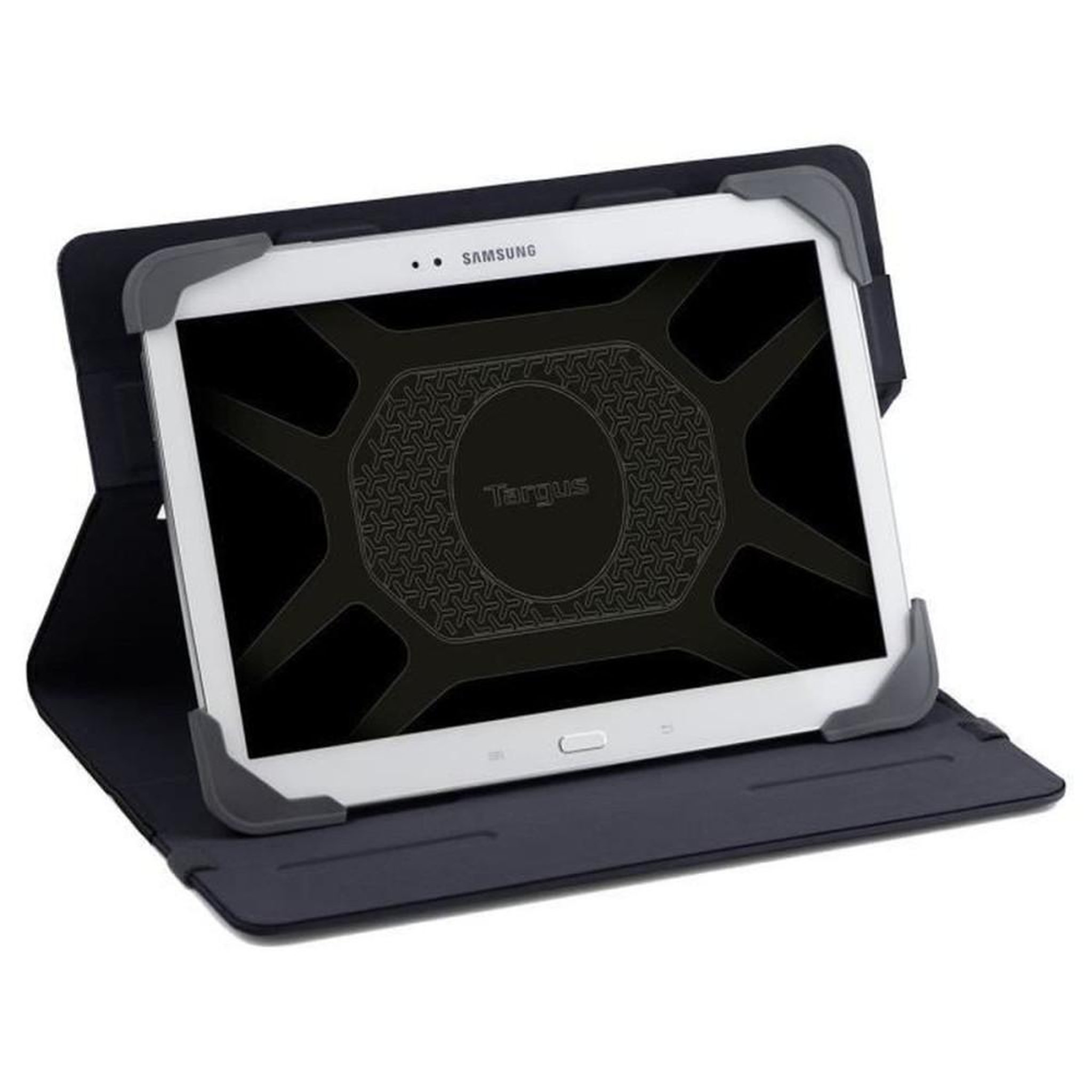 Voir la diapositive 3 : Targus Folio Targus Fit N' Grip universel pour tablette 7–8 pouces rotatif 360° gris
