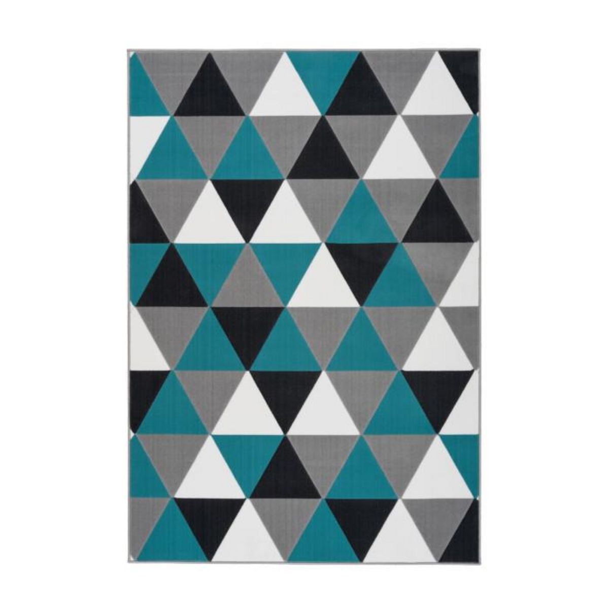 Paris Prix Tapis Géométrique à Poils Courts  Now II  Turquoise