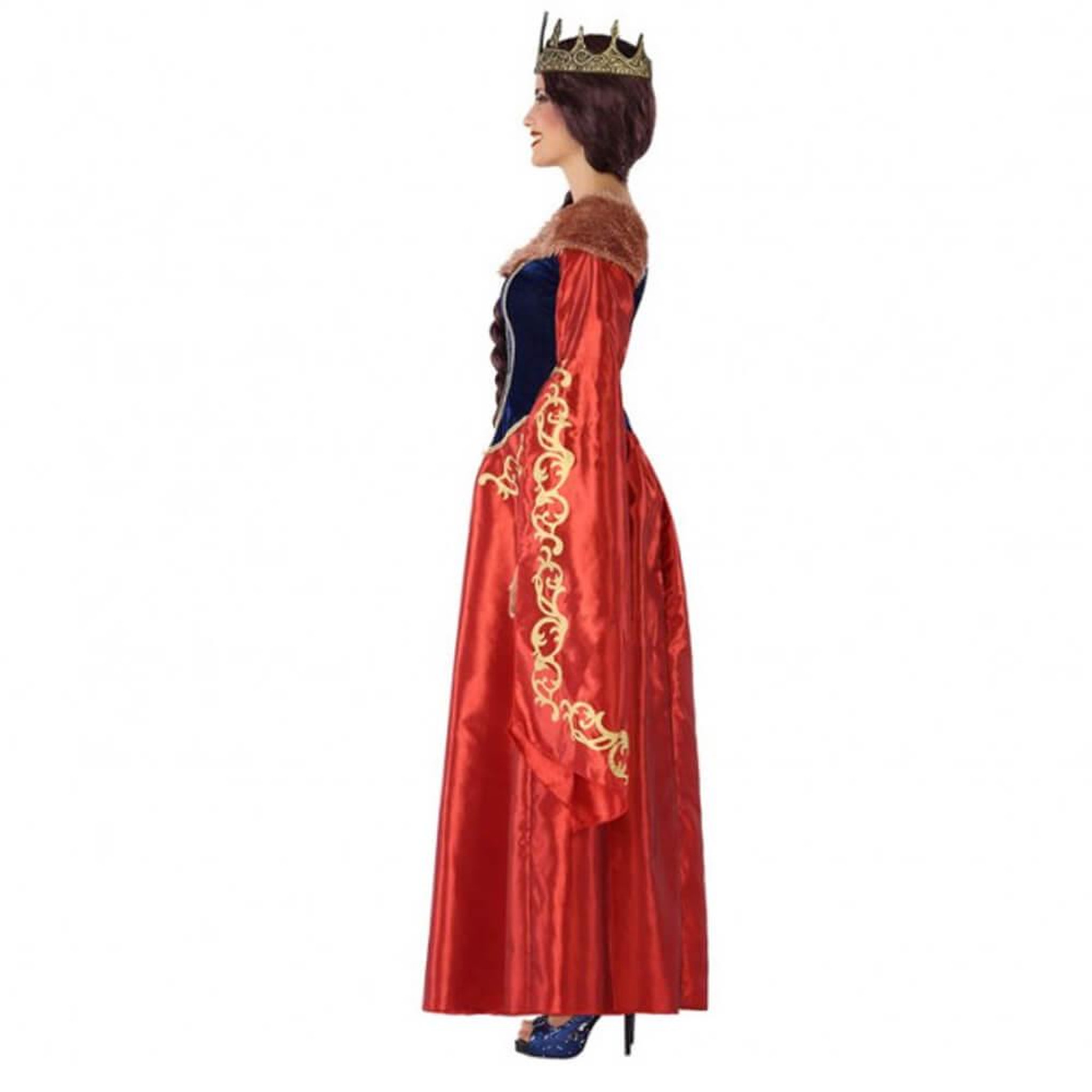 Voir la diapositive 2 : ATOSA Déguisement Reine Médiévale - Femme - Taille M/L - M/L