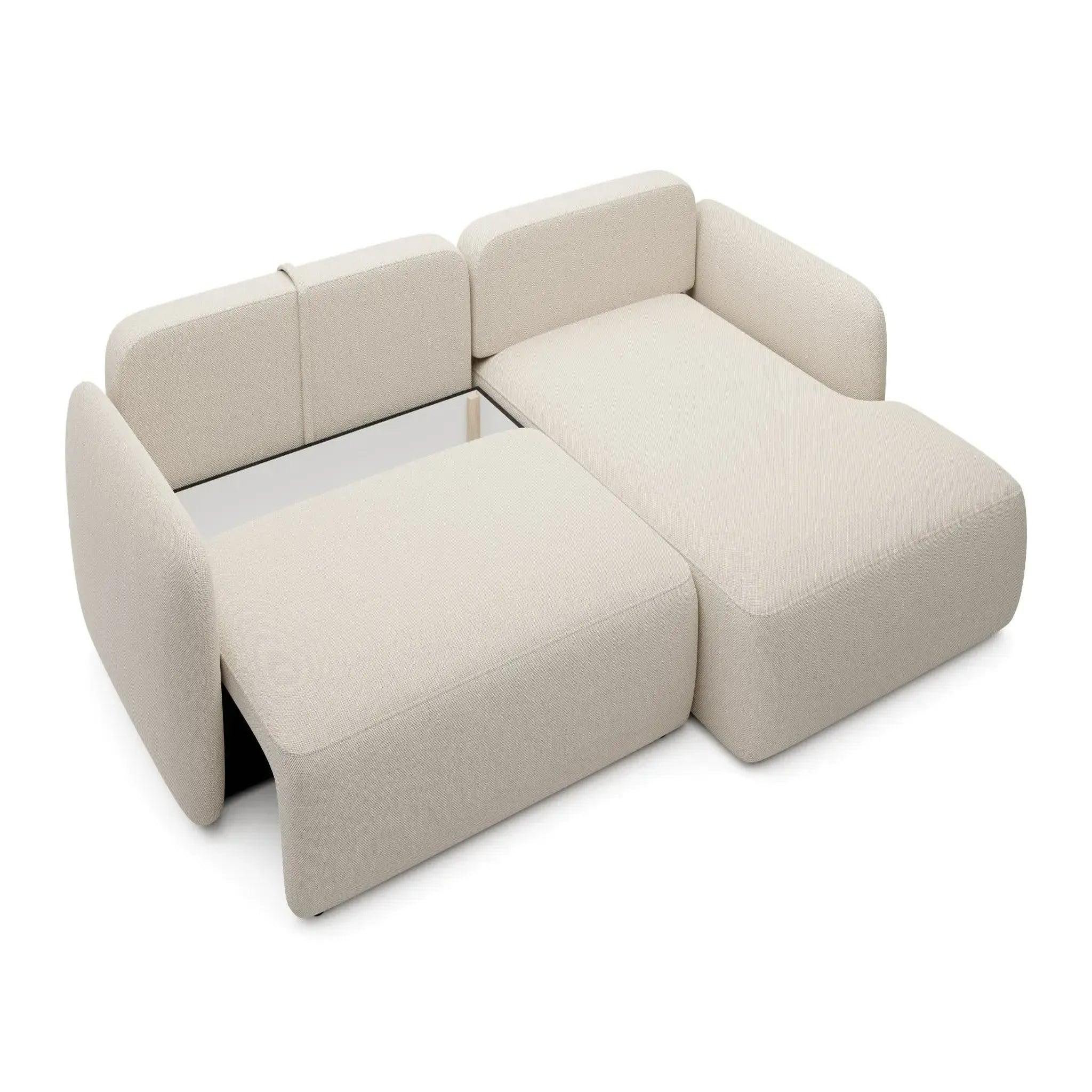 Voir la diapositive 6 : CASANOVA PARIS Gigi - canapé d'angle convertible tissu bouclette
