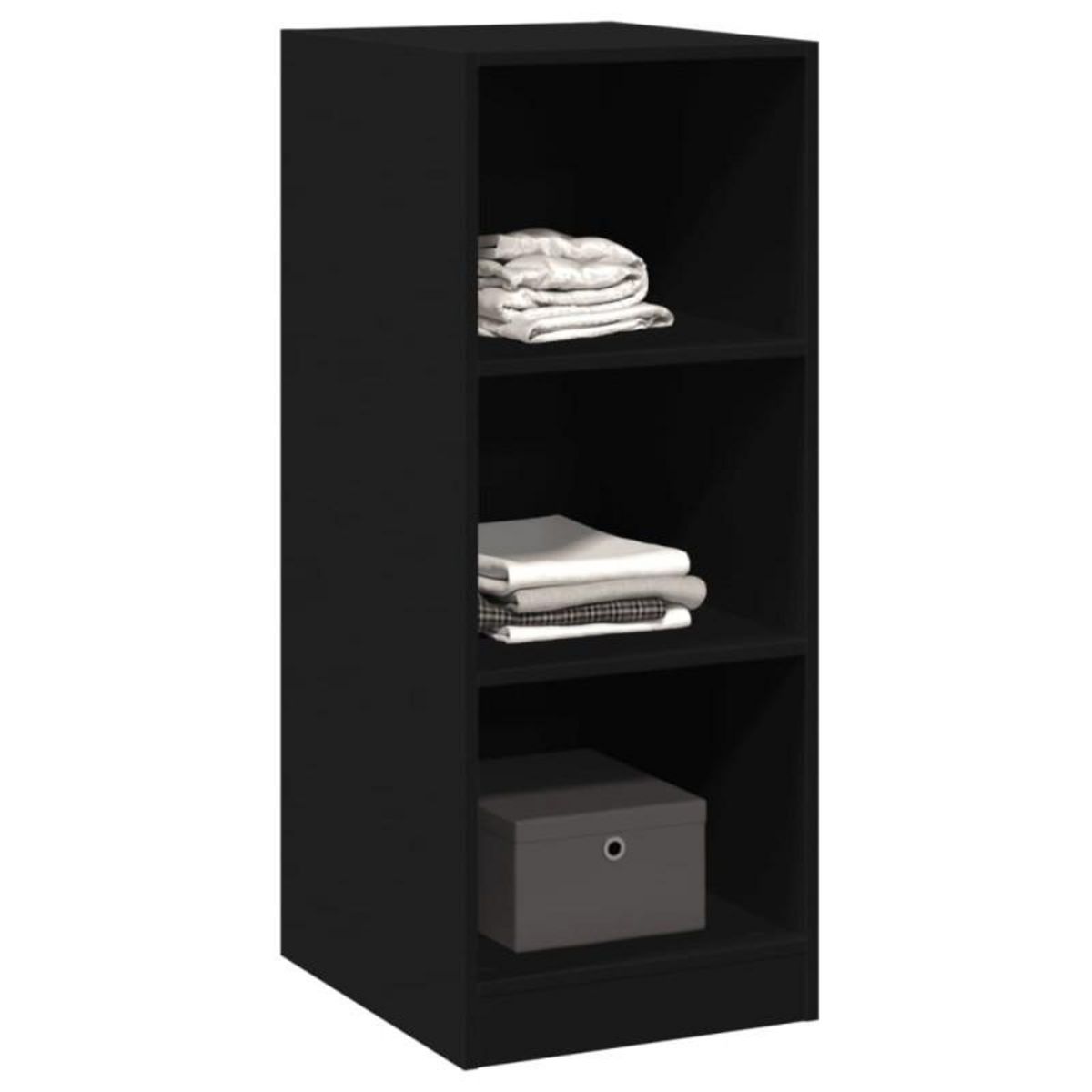 VIDAXL Garde robe noir 48x41x102 cm bois d ingénierie