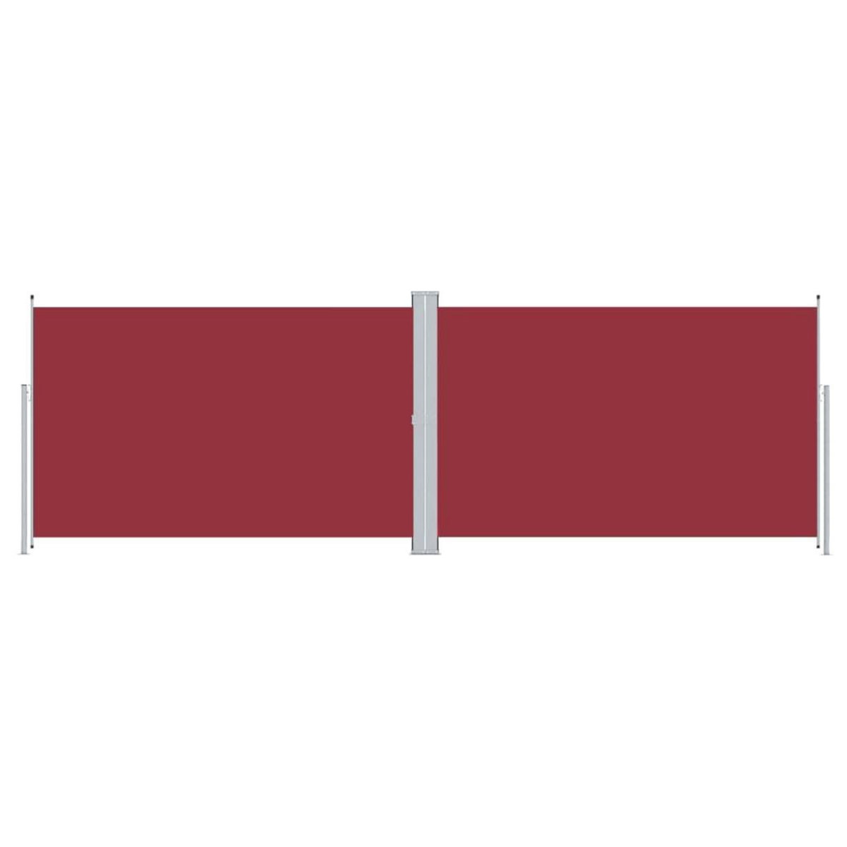 VIDAXL Auvent lateral retractable Rouge 200x600 cm