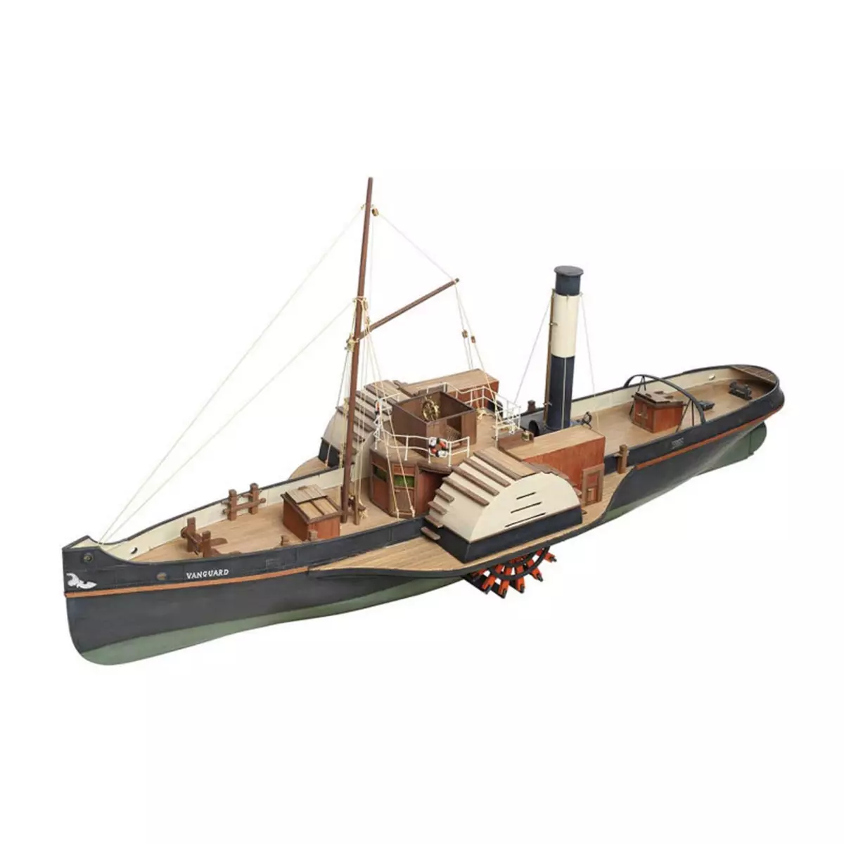 DISARMODEL Maquette bateau en bois : Remorqueur à vapeur Vanguard