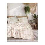 GENERIQUE Parure de lit - 129CTN64838 - 1 housse de couette 220 x 240 cm + 2 taies d'oreiller 60 x 60 cm - 100% coton ranforcé - Beige