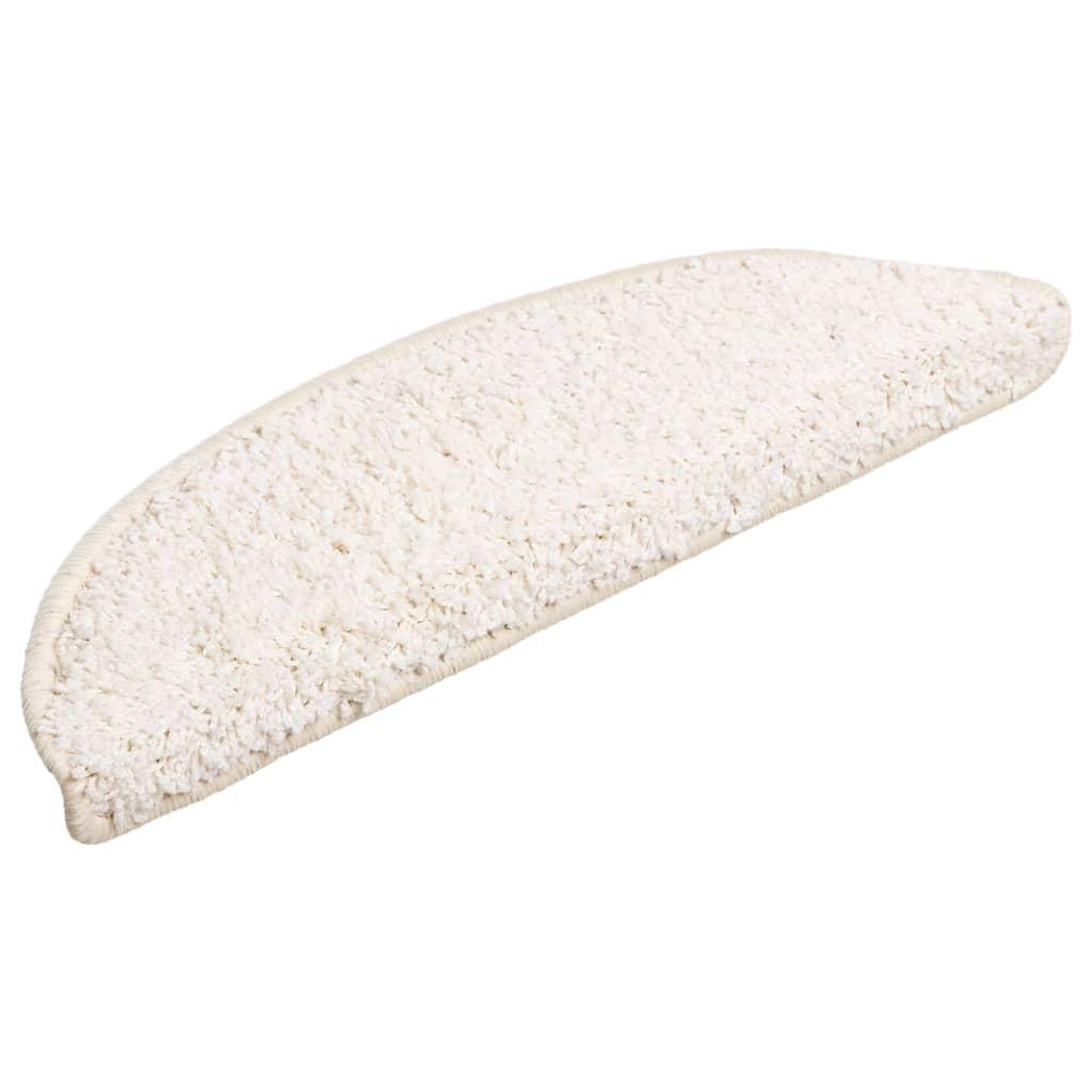 Voir la diapositive 3 : VIDAXL Tapis d'escalier 15 pcs blanc 56x17x3 cm