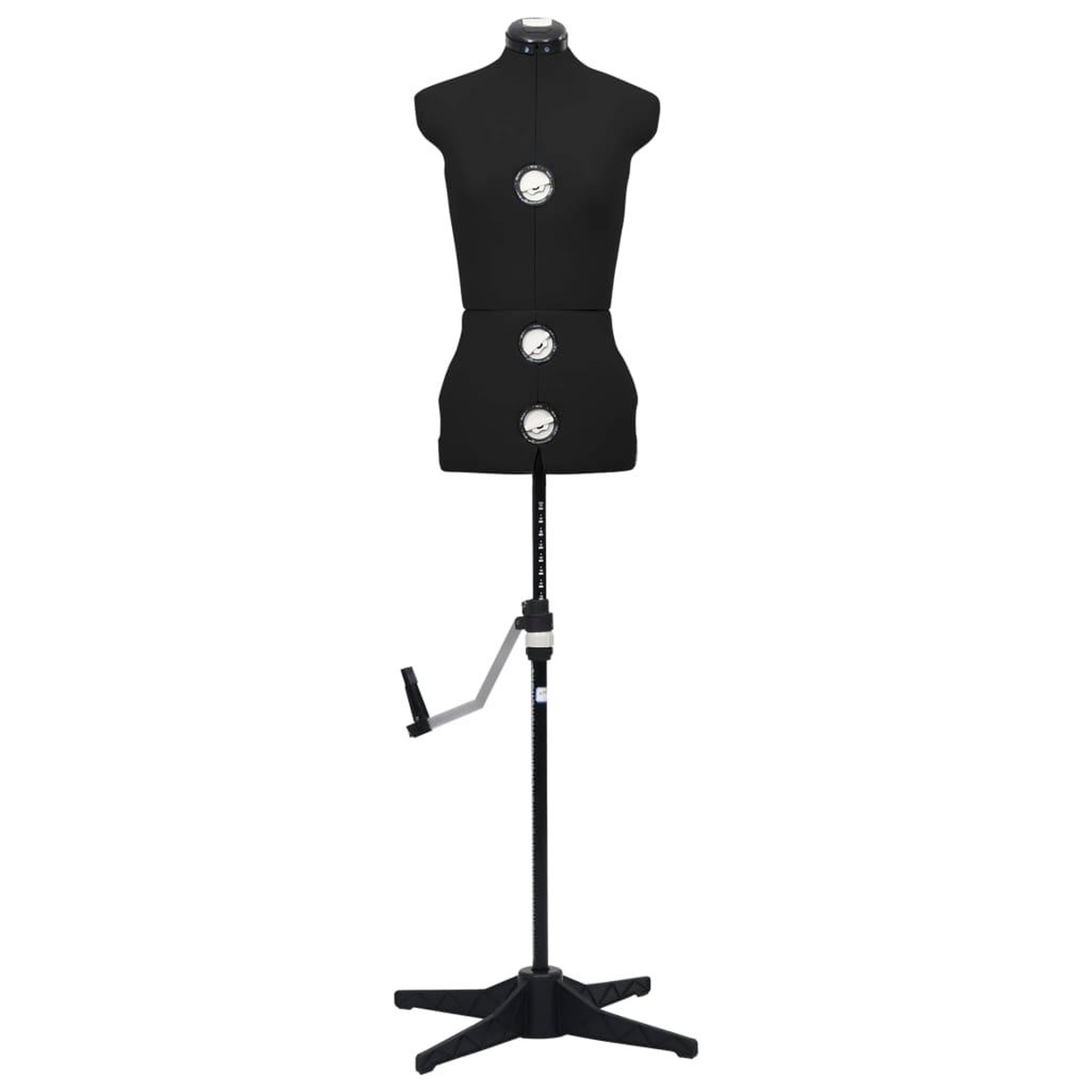 Voir la diapositive 3 : VIDAXL Mannequin de robe ajustable pour femme Noir S Taille 33-40