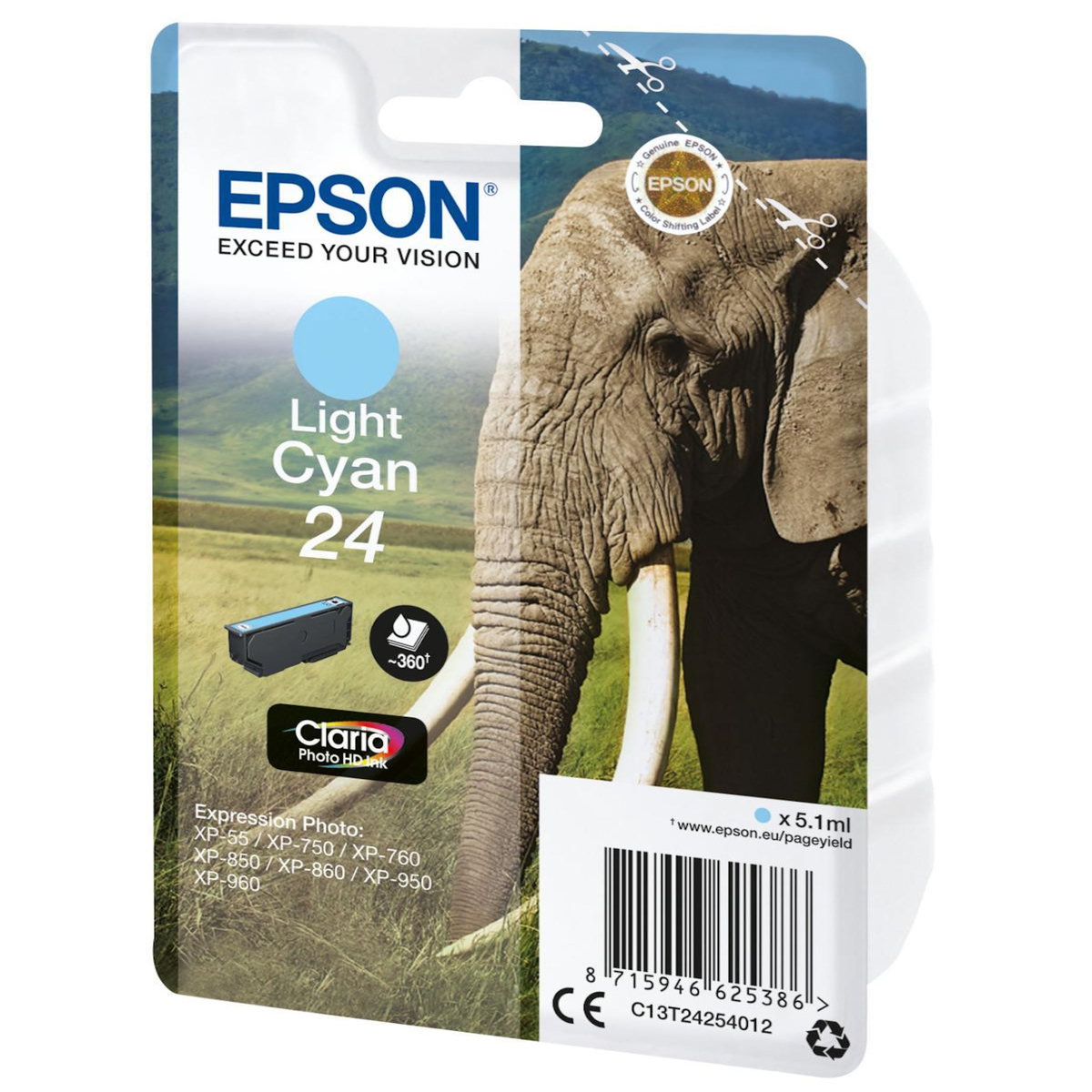 Epson Cartouche d encre Epson Elephant cyan clair