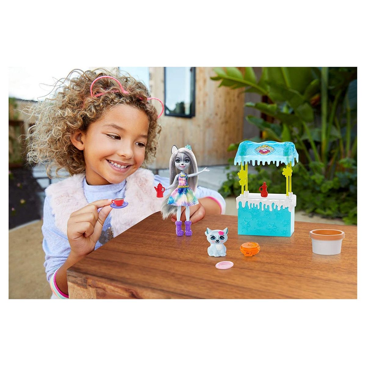 MATTEL Enchantimals Coffret - Le stand de gaufres