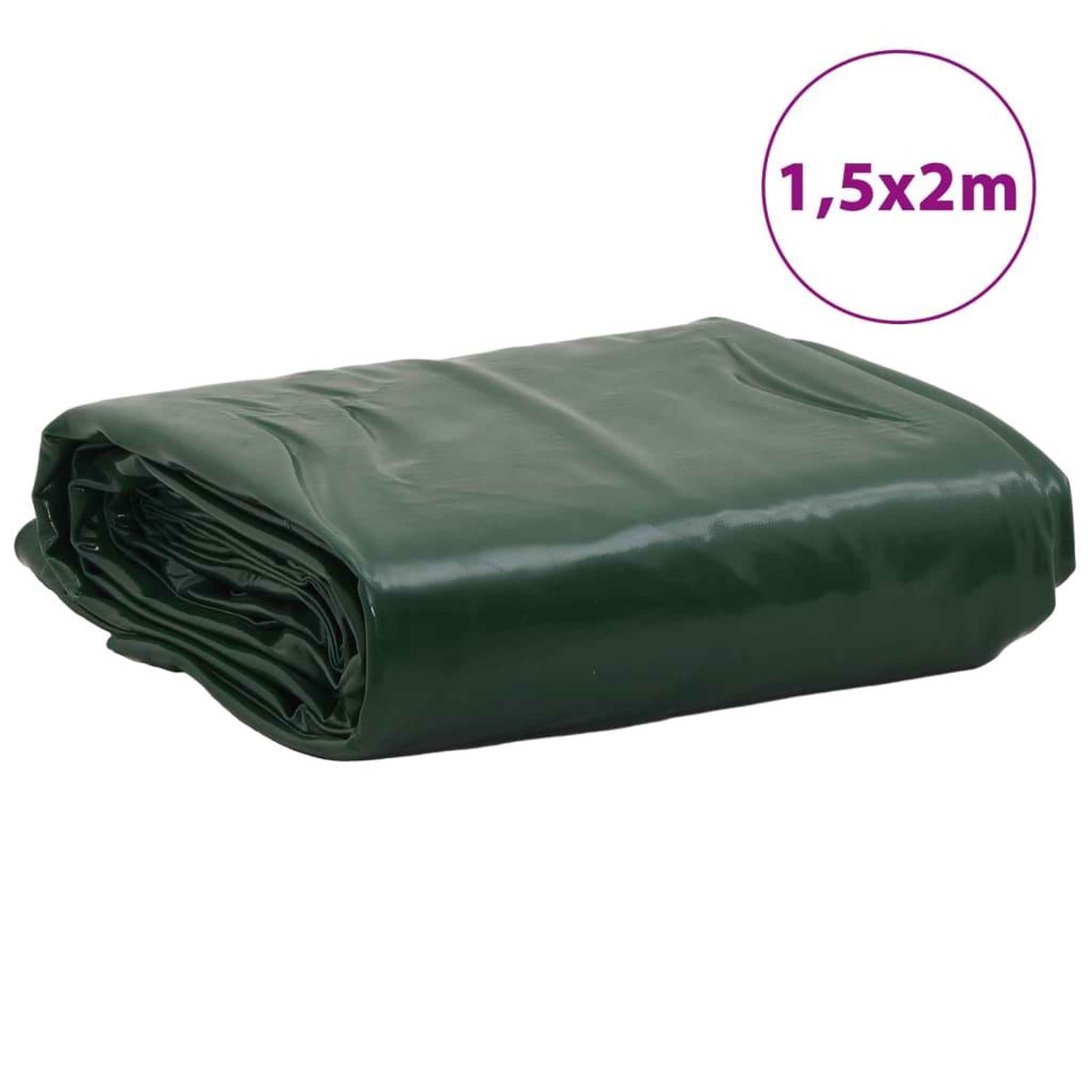 Voir la diapositive 6 : VIDAXL Bache vert 1,5x2 m 600 g/m²